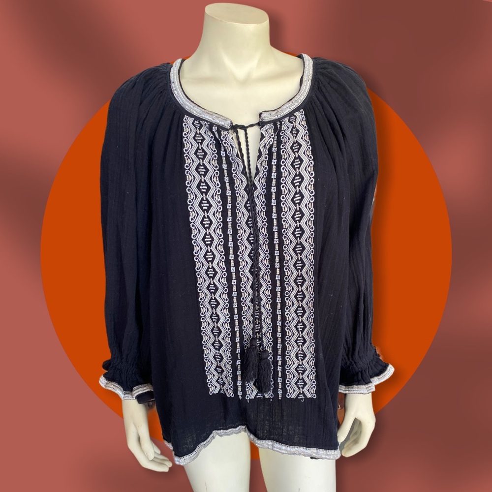 World Market Embroidered Top